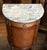 Louis XVI Marble Top Half-Moon Console Cabinets, Set of 2 For Sale - Image 3 of 6