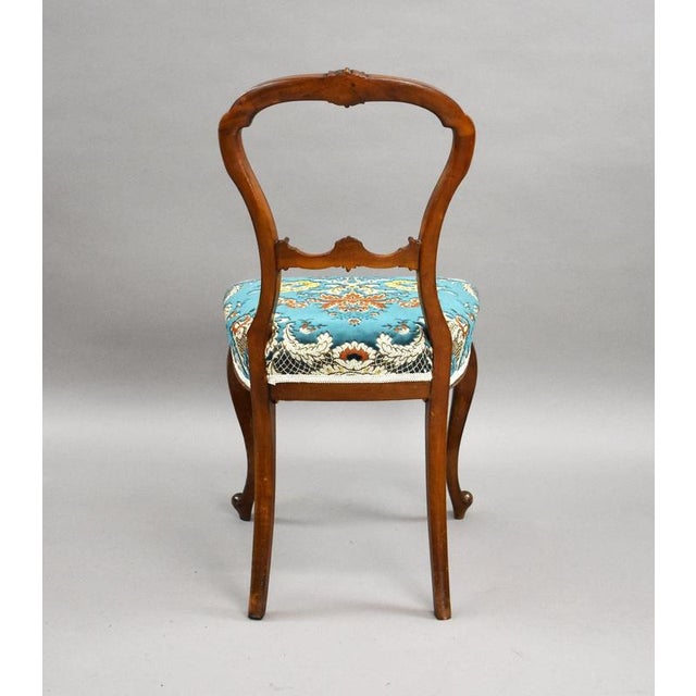 Antique Victorian Mahogany Balloon Back Dining Chairs, 1860, Set of 6 For Sale - Image 6 of 10