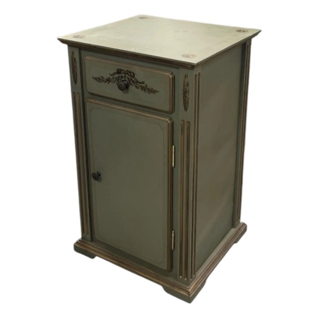 Vintage French Neoclassical Style Painted Accent Cabinet For Sale