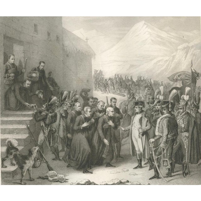 After Adolphe Roehn, Napoleon Crossing the Great St Bernard Pass, Engraving, 1840 For Sale - Image 3 of 9