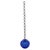 Cobalt Blue Glass Globe Brass Big Chain Empoli Pendant by Magic Circus Editions For Sale - Image 15 of 15