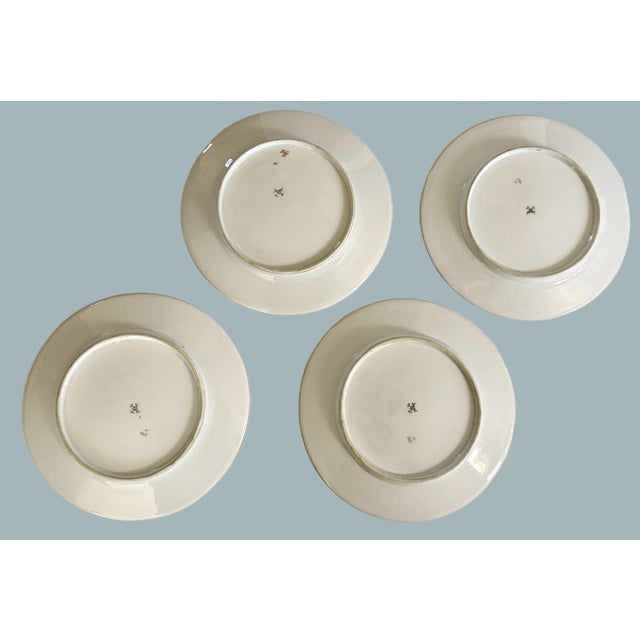 Antique German Fischer & Mieg Pirkenhammer Dinner Plates - Set of 4 For Sale - Image 15 of 15