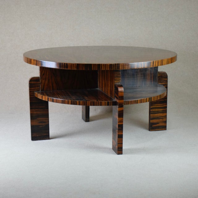 Wood Art Deco Coffee Table, France, 1930s For Sale - Image 7 of 7