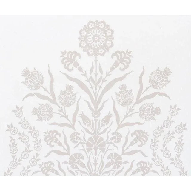 Sample - Schumacher Iznik Sheer Fabric in Natural For Sale