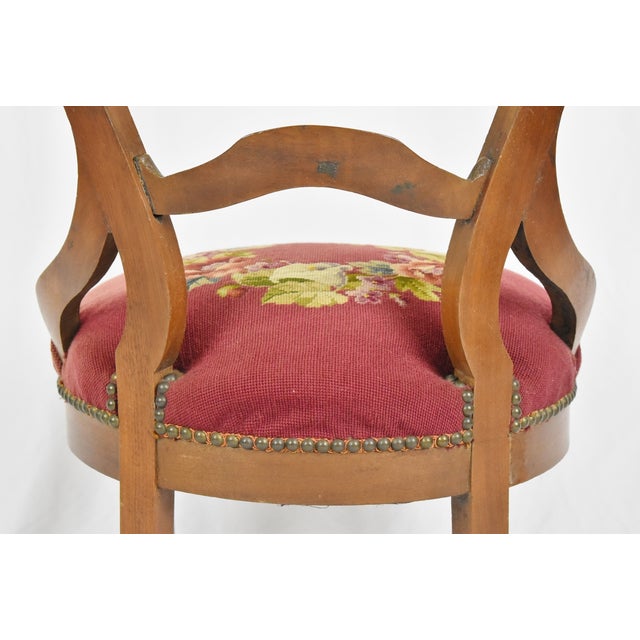 Antique Victorian Needlepoint Side Chair Chairish