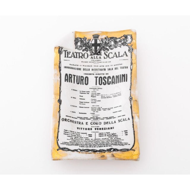 Fornasetti "Toscanini's Concert" Porcelain Tray, with gilt edge, marked "Fornasetti Milano / Made in Italy" to the...