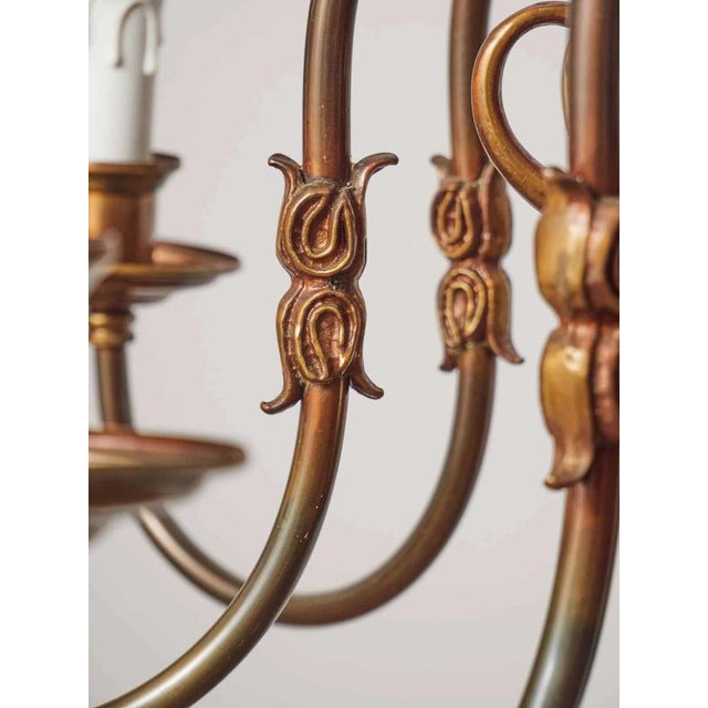 Vintage Flemish Eight-Armed Chandelier For Sale - Image 11 of 12