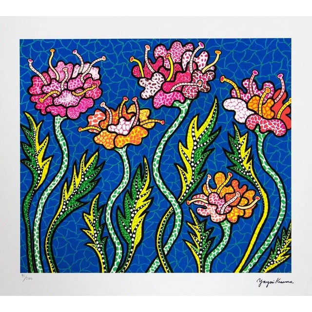 Yayoi Kusama "Summer Flowers" Limited Edition Lithograph (After). Limited Edition Lithograph of 500 - Numbers signed in...