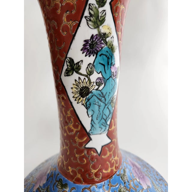 Large Mid 20th Century 'Famille-Rose' Vase For Sale - Image 10 of 13
