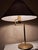 Vintage Brass Table Lamp with Handmade Faux Leather Swivel Shade, 1970s For Sale - Image 9 of 16