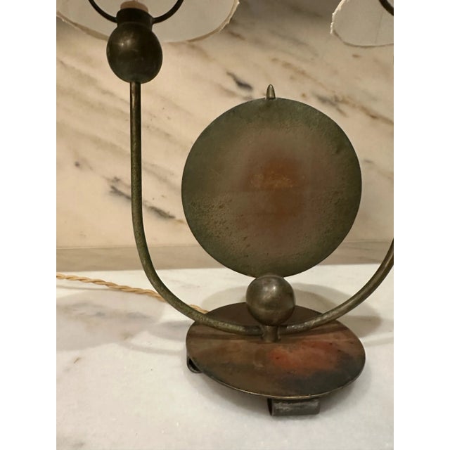 1930s 1930s Marc Erol French Deco Bronze Table Lamp For Sale - Image 5 of 8