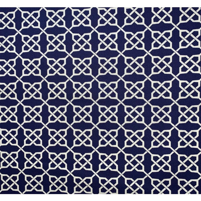 Free Spirit Designer Vicki Payne Black & White Links Celtic Knot Chinoiserie Fretwork Lattice Trellis- 9.14 Yards For Sale In Jacksonville, FL - Image 6 of 7