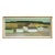 1967 Mid-Century Modern 'Golden Fields' Vintage Swedish Geometric Abstract Landscape Oil Painting, Framed For Sale
