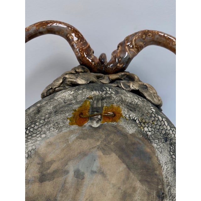 Vintage Richard Marshall Ceramic 'Woo' Dragon Wall Sconce For Sale - Image 11 of 11