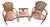 Set of Mid-20th Century Raton Chairs & Stool For Sale