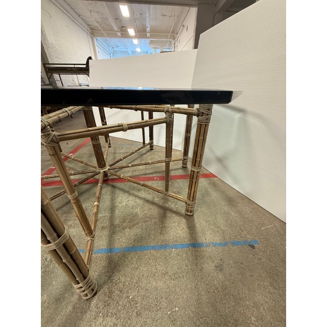 McGuire Furniture Late 20th Century Octagon Dining Table For Sale In San Francisco - Image 6 of 12