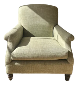 Scroll Arm Large Club Chair
