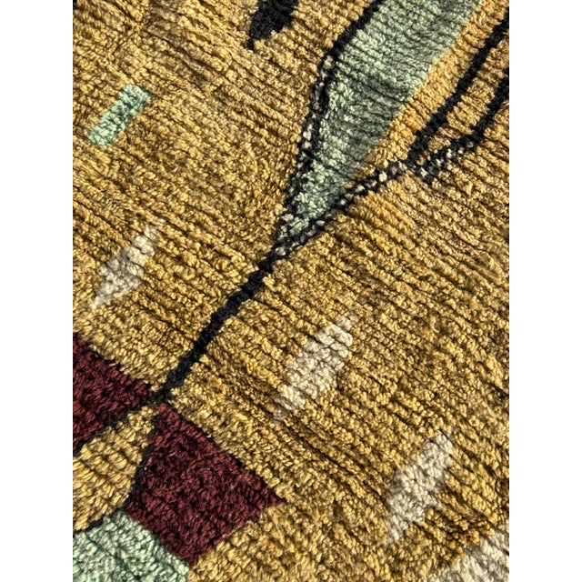 Moroccan Artist Modern Moroccan Rug Handmade Wool – Colorful Berber Area Rug For Sale - Image 4 of 9