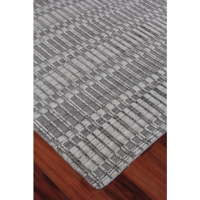 Textile Exquisite Rugs Caudry Hand Loom Wool Dark Gray - 9'x12' For Sale - Image 7 of 8