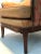 1970s Designer Knoll Upholstered High Wingback Saddle Leather Chair For Sale - Image 5 of 13
