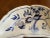 1900 - 1909 Antique Blue & White Floral Half Moon Dishes- a Pair For Sale - Image 5 of 11
