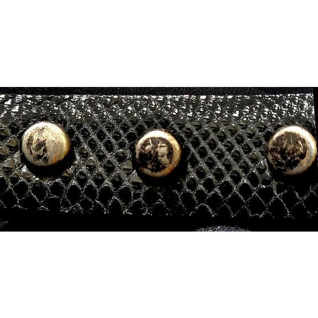 Rare Native American Zuni C & D Cooche Cooeyate Signed Inlay Sterling 2 Pc Ranger Lizard Belt For Sale - Image 10 of 10