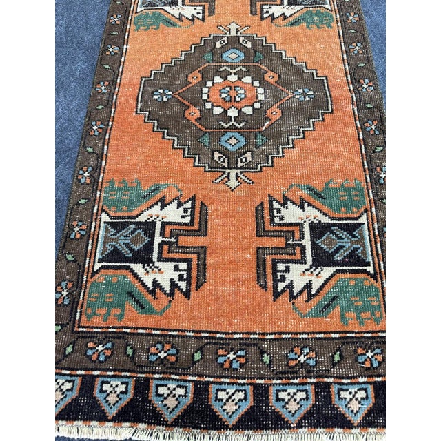 Contemporary Turkish Yastik Rug 1'8" x 3'3" For Sale - Image 3 of 5
