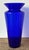Mid-Century Modern Vintage Boho Monumental Cobalt Glass Vase For Sale - Image 3 of 7
