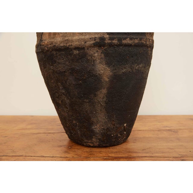 Black Vintage Medium Black Olive Pot For Sale - Image 8 of 12