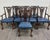 This is a gorgeous set of eight vintage English Chippendale style carved mahogany dining chairs including two armchairs...