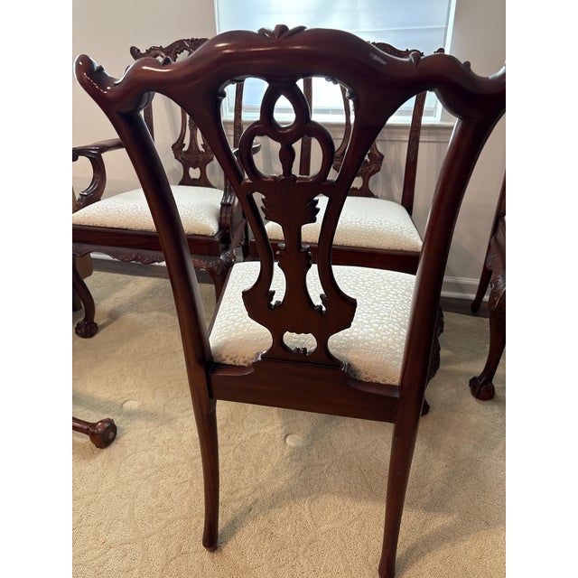 Set of 6 Maitland-Smith Philadelphia Upholstered Dining Chairs For Sale - Image 10 of 12