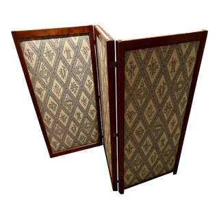 Early 20th Century Edwardian Style Folding Screen For Sale