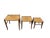 Vintage Mid Century Piazza Original Italian Set of 3 Rush Seat Nesting Stools/Tables, Attributed to Gio Ponti For Sale - Image 9 of 17