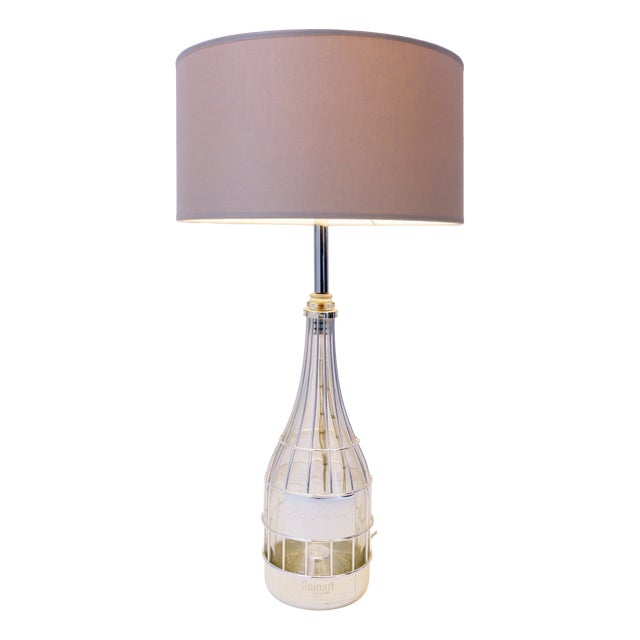 Decanter Table Lamp by Maison Christofle for Ruinart, 1980s For Sale