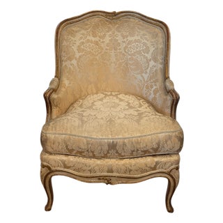 19th Century Louis XV Style Bergere For Sale