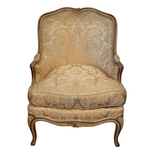 19th Century Louis XV Style Bergere For Sale