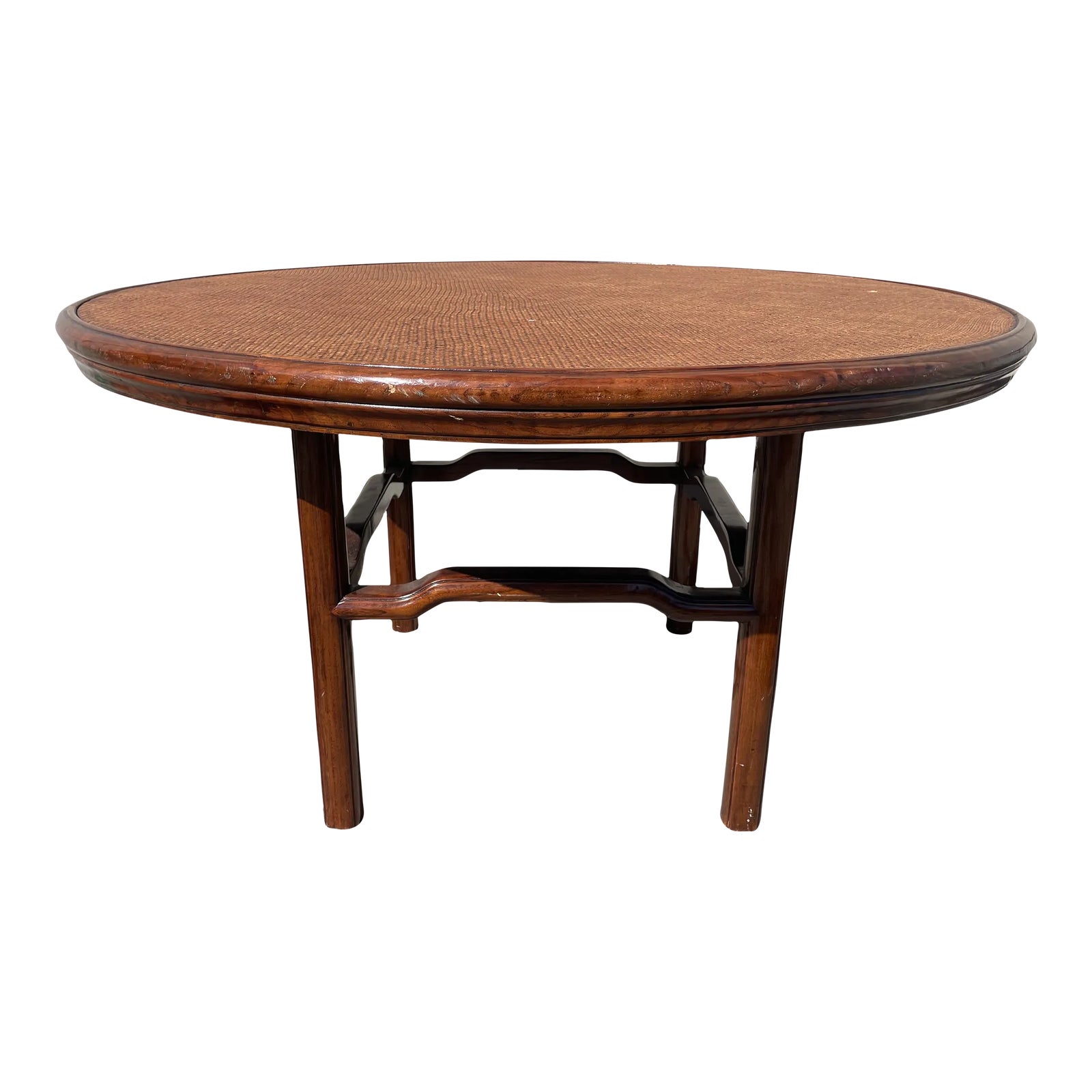 Circa 1940s Sturdy Round Dining Table | Chairish