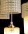 Window Pendant Lamp with Waffled Glass and Brass Knob, 1960s For Sale - Image 4 of 12