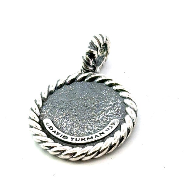 Contemporary 1990s David Yurman Letter B Amulet Sterling Silver Estate For Sale - Image 3 of 4