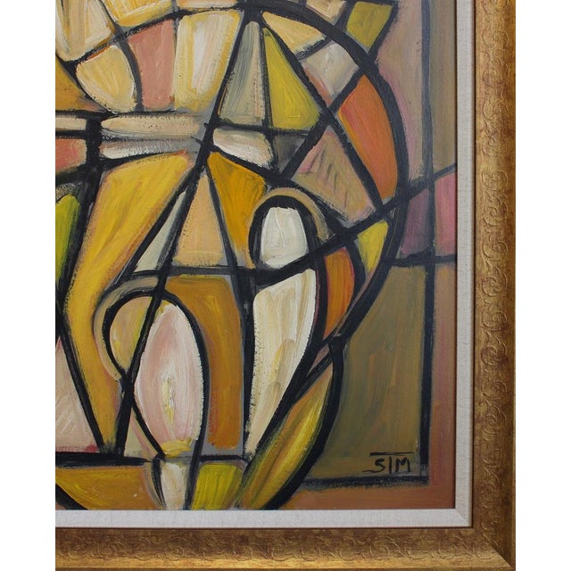 Postwar European Artist, The Vanguard Series Nr. XXI Abstract Composition, 1950s-1970s, Oil on Board, Framed For Sale - Image 11 of 15