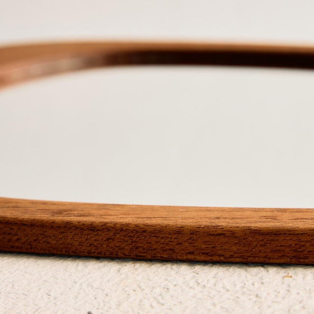 Vintage Teak Framed Mirror, 1960s For Sale - Image 4 of 9