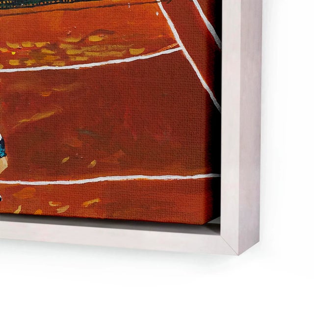 DESCRIPTION: French Open by Shaun Ellison in White Frame, Large Art Print SPECIFICATIONS: Type: Giclée Art Print on Matte...