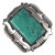 7" M Navajo large sterling Emerald Valley turquoise cuff bracelet For Sale