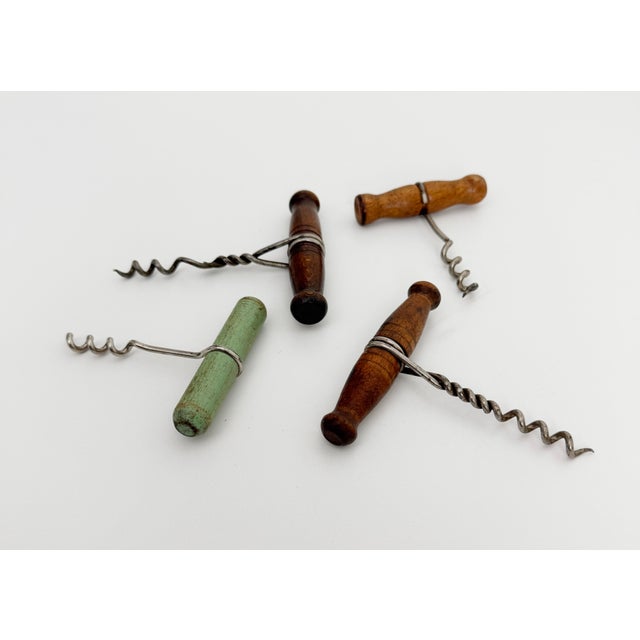 A lovely set of four cork screw bottle openers. In line with styles produced in the early 20th century France. Smaller...