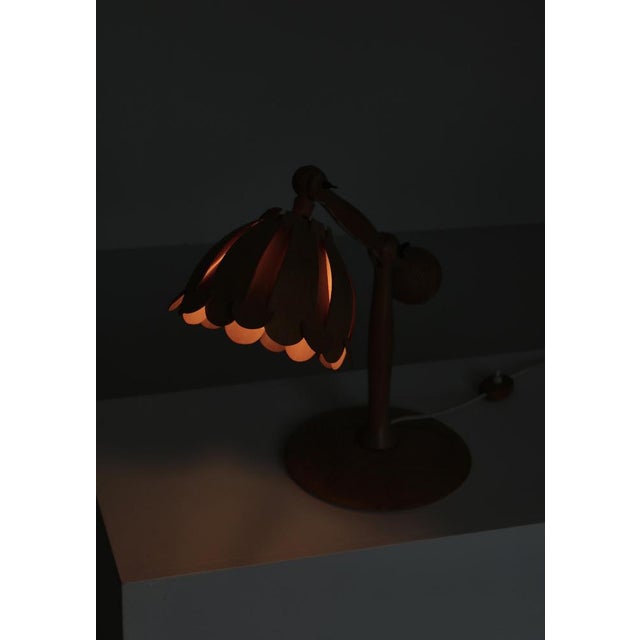 Scandinavian Modern Luxus Ashwood Table Lamp by Östen Kristiansson, Sweden, 1960s For Sale - Image 16 of 18