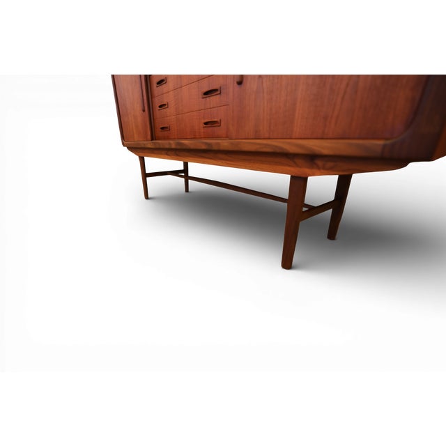 Vintage Danish Teak Cabinet with Bar Section and Sliding Doors from Clausen & Søn, 1960s For Sale - Image 14 of 18