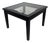 Coffee Table in Wood with Glass Top and Beveled Glass, 1965 For Sale