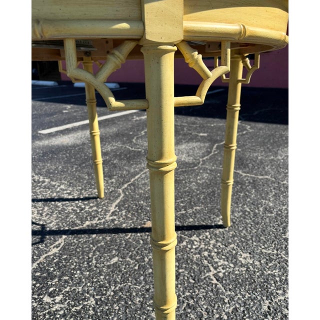 Hollywood Regency Hollywood Regency Thomasville Allegro Dining Table W/ Leaf For Sale - Image 3 of 13