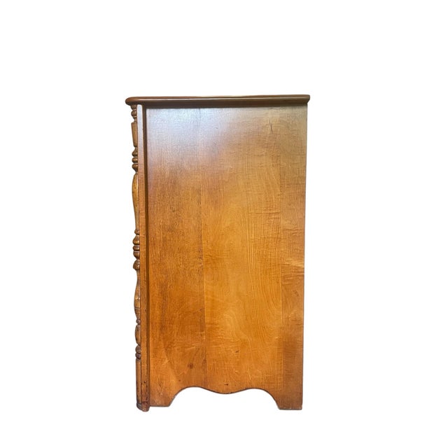 Wood 1950s Virginia Maple Wood Dresser For Sale - Image 7 of 11