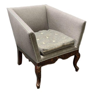 Van Thiel Upholstered Club Chair For Sale
